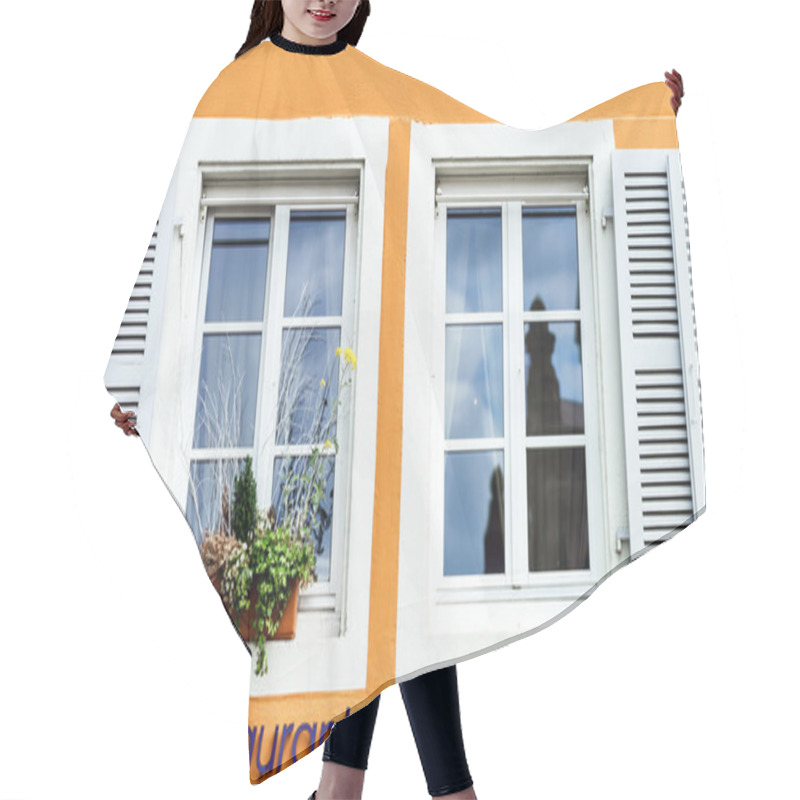 Personality  Renovated Windows In Village House Hair Cutting Cape