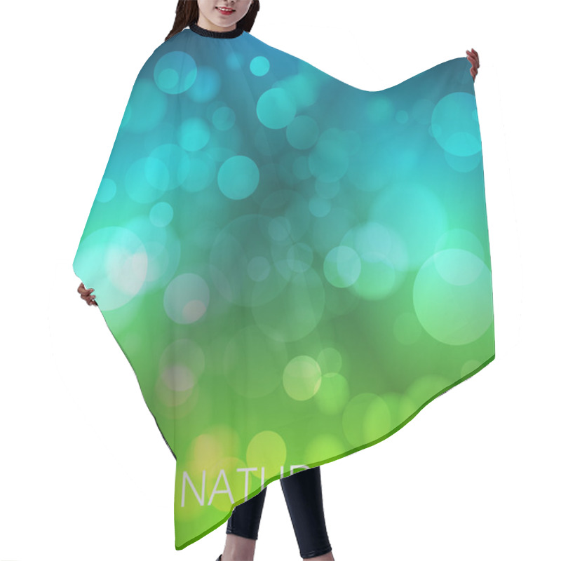 Personality  Abstract Vector Background With Nature Theme Hair Cutting Cape