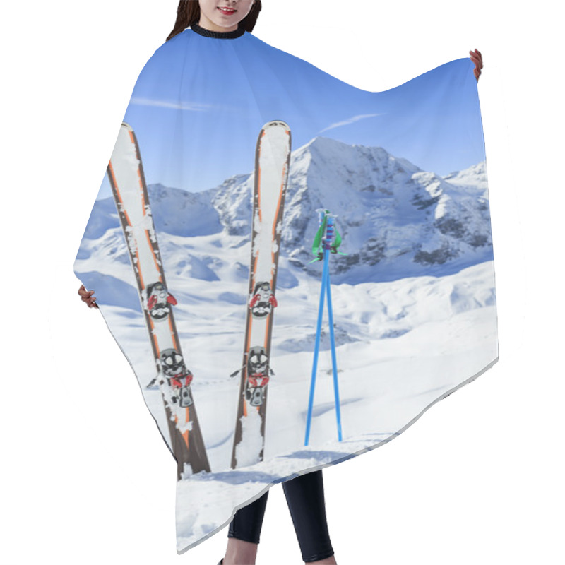 Personality  Ski, Winter Sport, Winter Mountains - Ski Run In Italian Alps Hair Cutting Cape