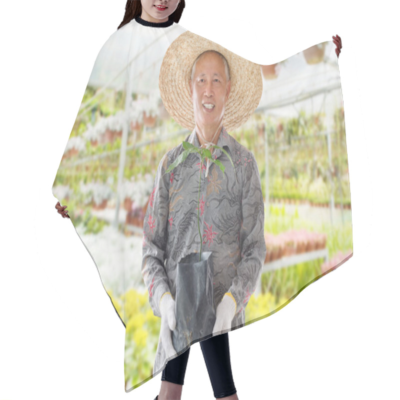 Personality  Asian Chinese Farmer Hair Cutting Cape