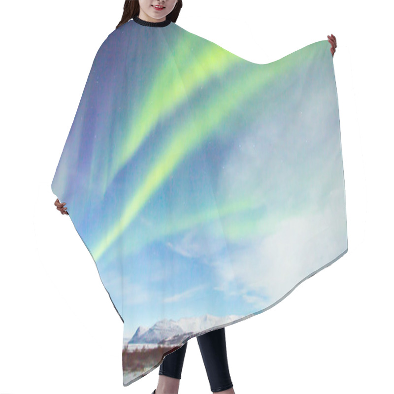 Personality  Aurora Borealis Or The Northern Lights  Hair Cutting Cape