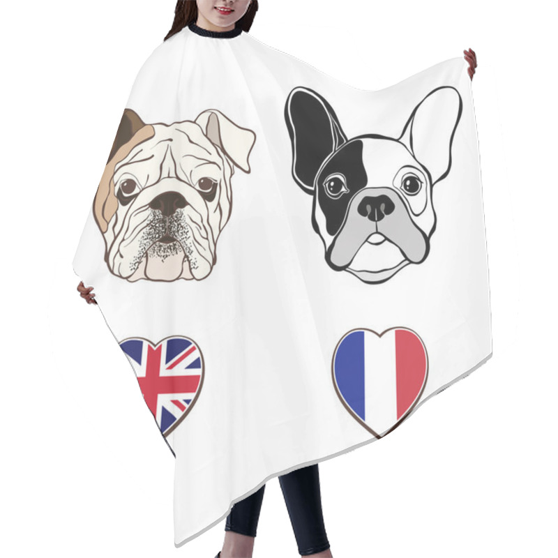 Personality  English And French Bulldogs Hair Cutting Cape