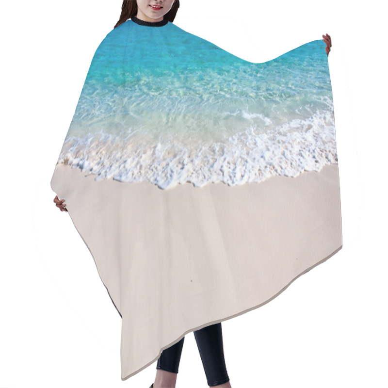 Personality  Wave Of The Sea On The Sand Beach Hair Cutting Cape