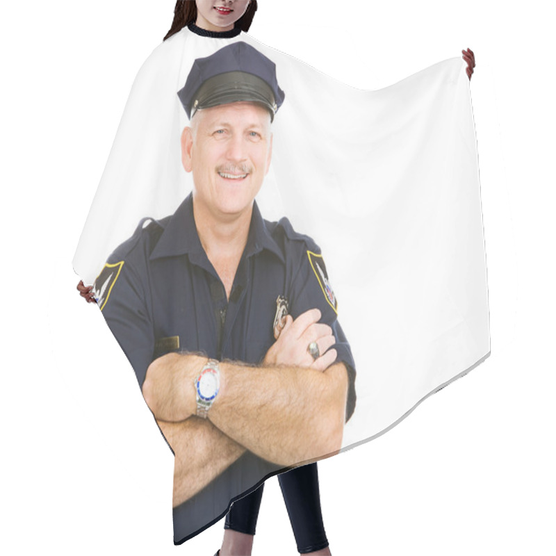 Personality  Friendly Policeman Hair Cutting Cape