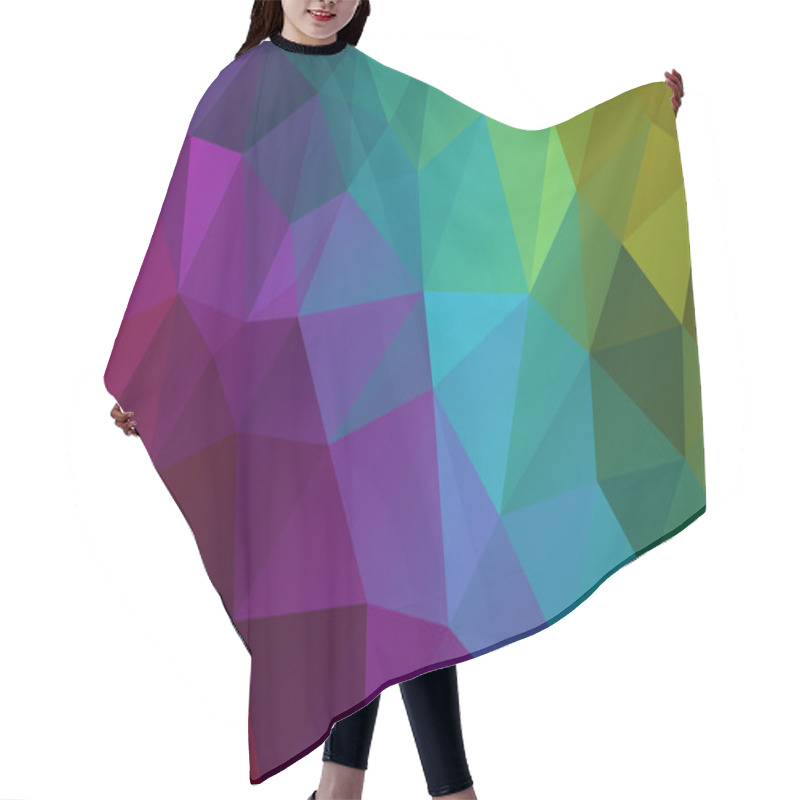 Personality  Vector Abstract Polygonal Background Hair Cutting Cape