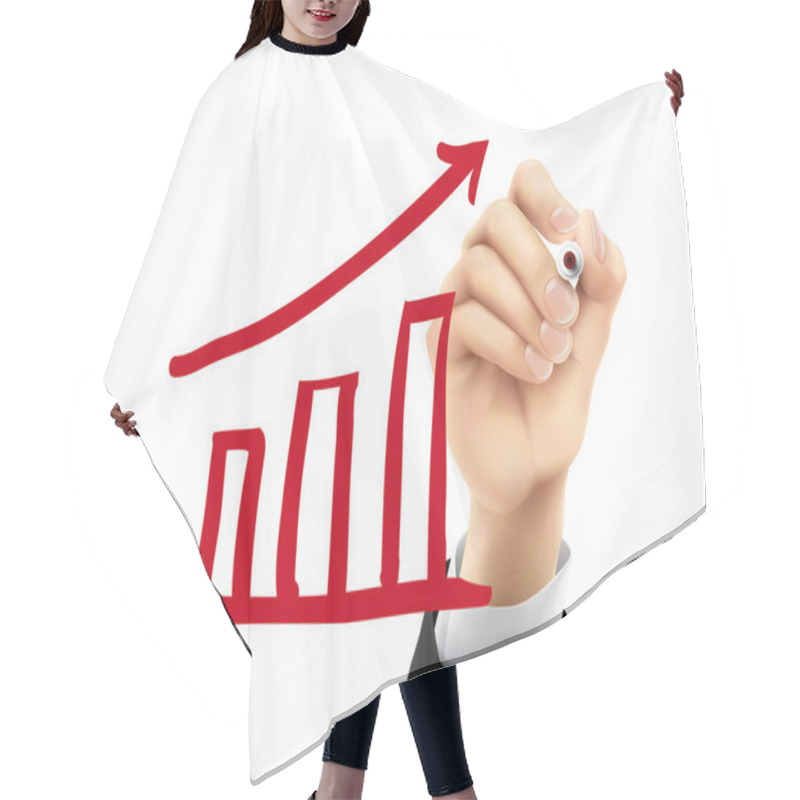 Personality  Growing Graphic Drawn By 3d Hand  Hair Cutting Cape