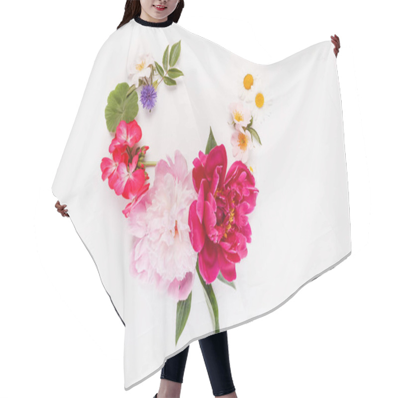 Personality  Beautiful Flowers Composition  Hair Cutting Cape