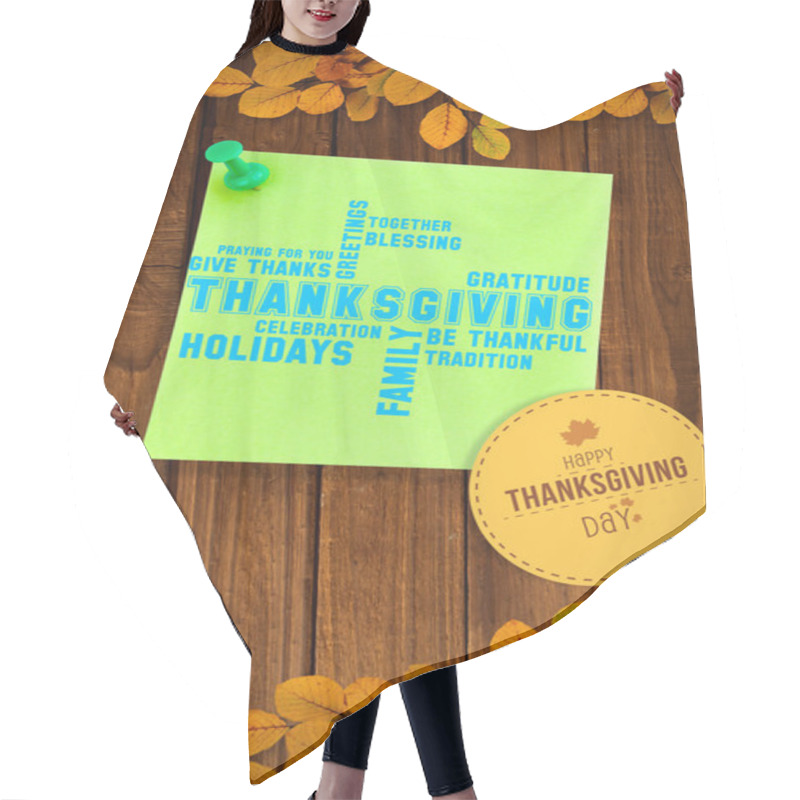 Personality  Happy Thanksgiving Day Hair Cutting Cape