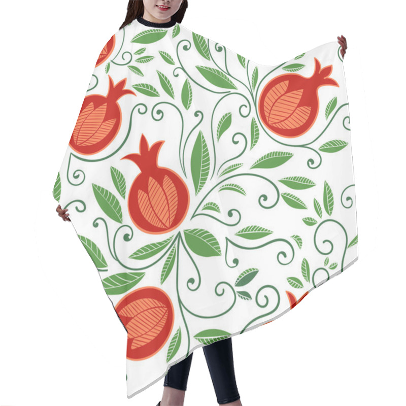 Personality  Pomegranate Seamless Pattern Hair Cutting Cape