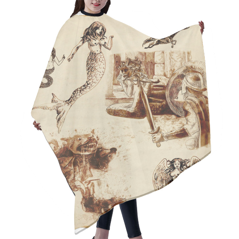 Personality  Greek Myths And Legends Hair Cutting Cape