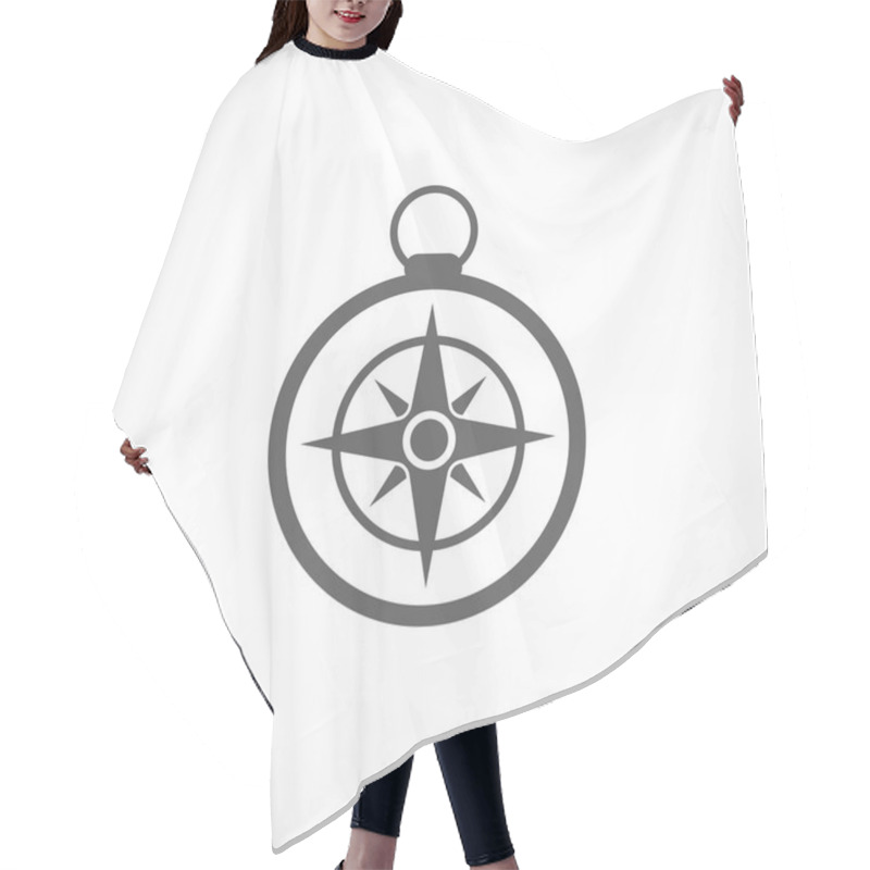 Personality  Compass Icon Hair Cutting Cape