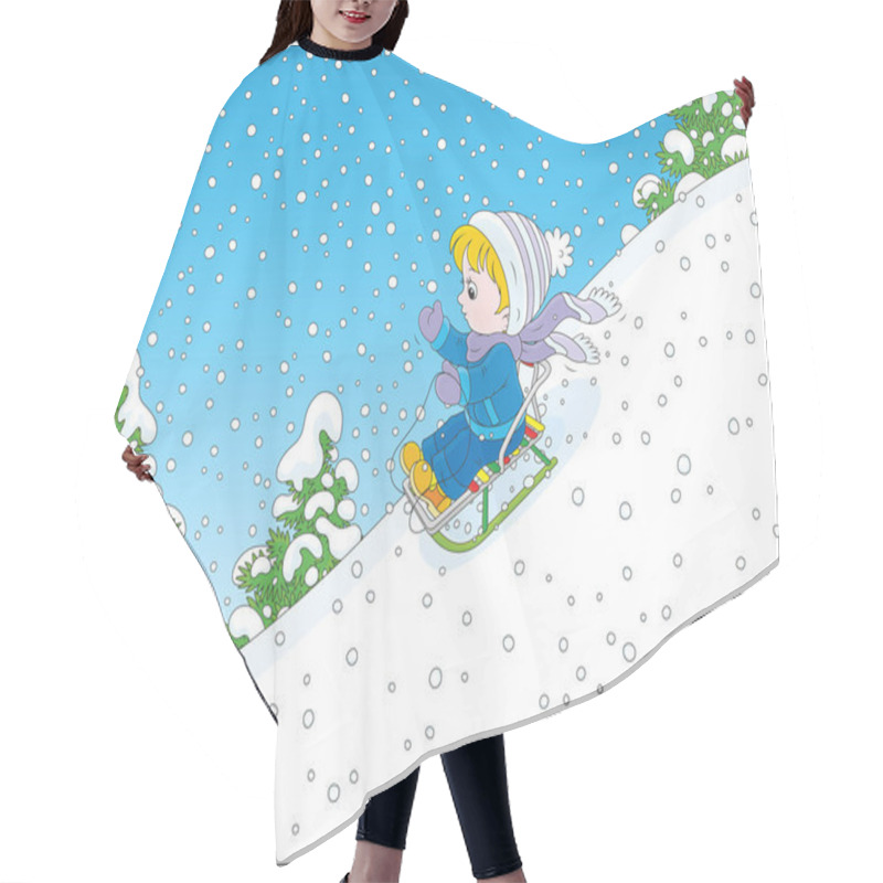 Personality  Small Child Sleighing Hair Cutting Cape