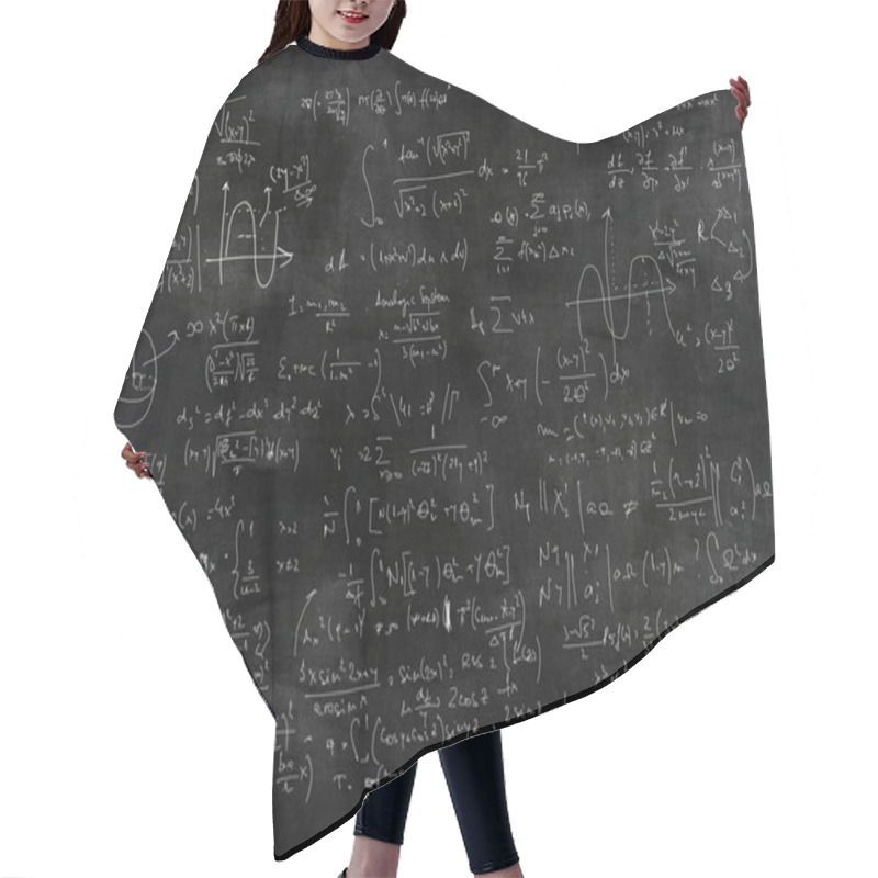 Personality  Mathematic Equations Background Hair Cutting Cape