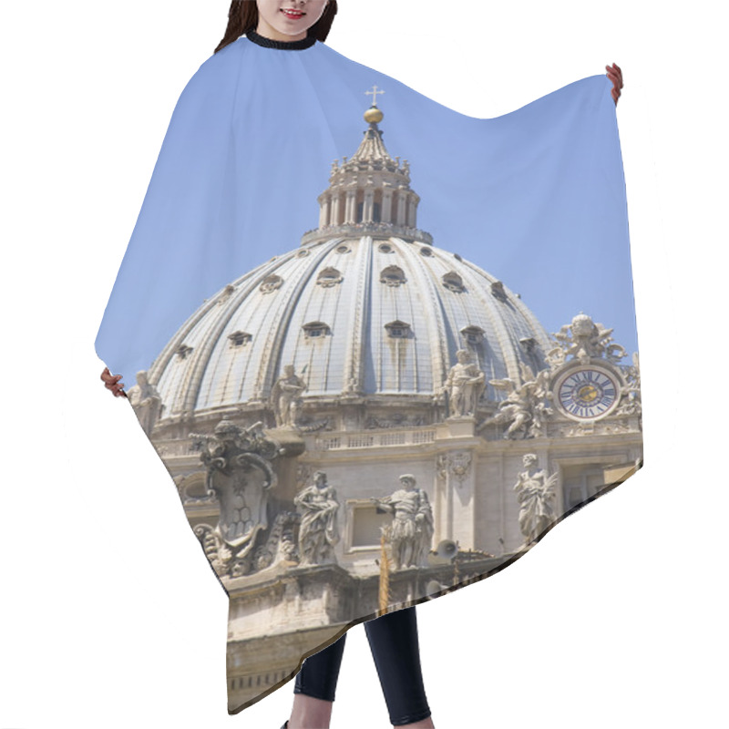 Personality  A Dome Of The St. Petr's Basilica In Vatican City Hair Cutting Cape