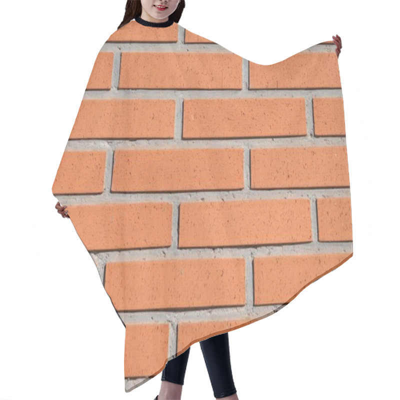 Personality  Orange Background With Brick Wall Texture Hair Cutting Cape