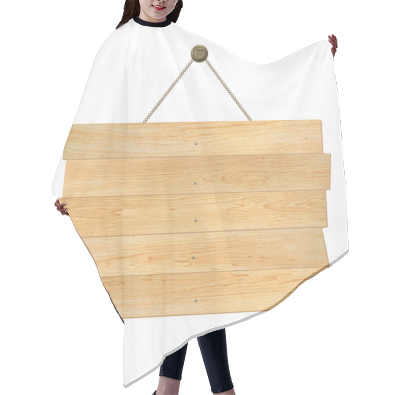 Personality  Wood Board Hair Cutting Cape