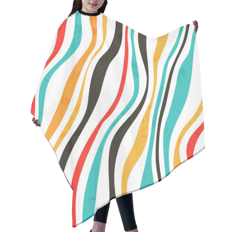 Personality  Twisted Lines Hair Cutting Cape