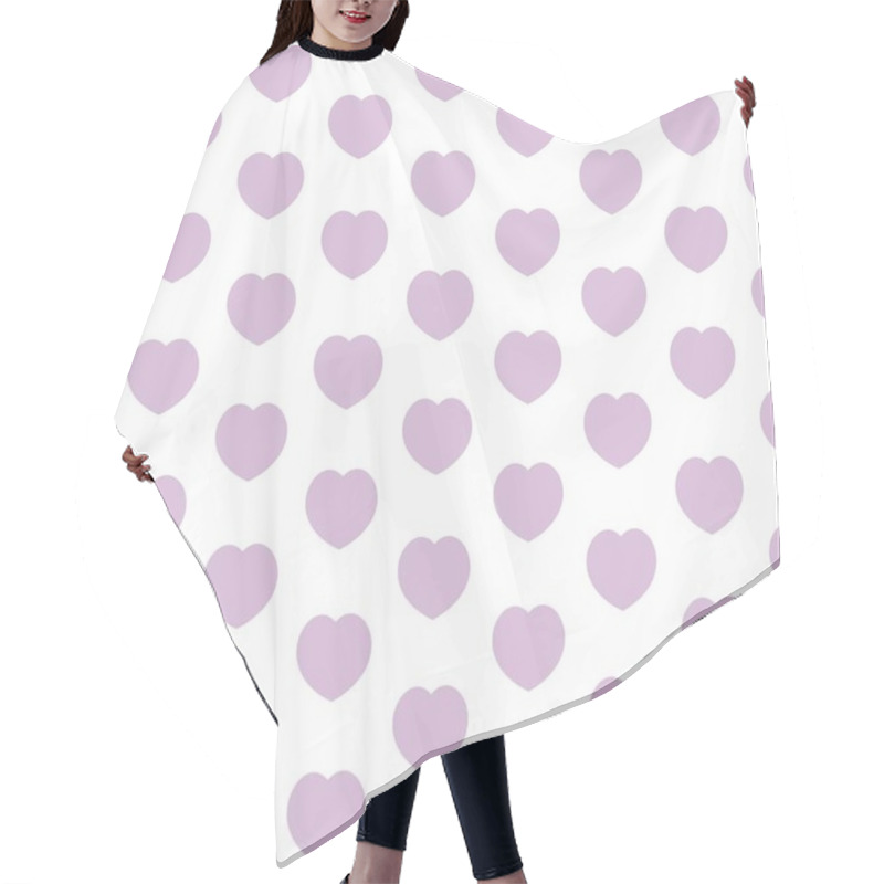 Personality  Seamless Pattern Of Pastel Hearts Hair Cutting Cape