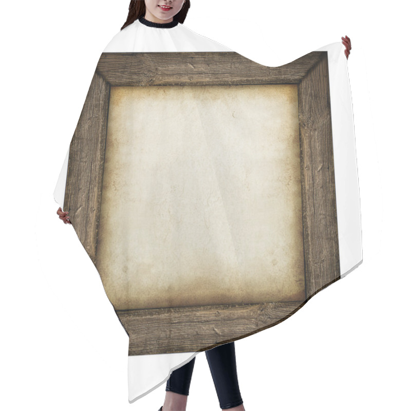 Personality  Wood Frame With Paper Fill Hair Cutting Cape