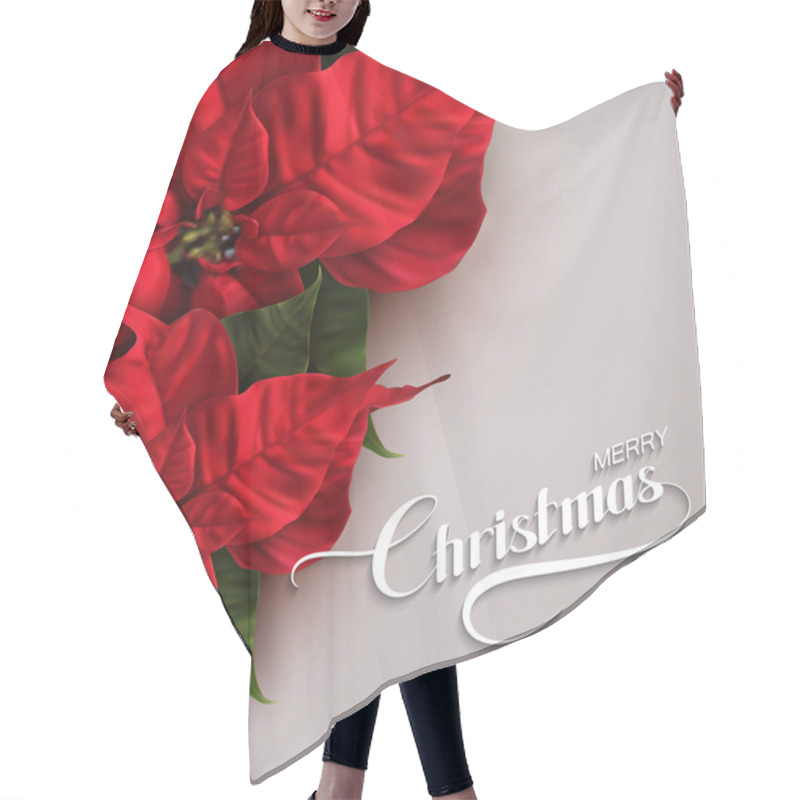 Personality  Merry Christmas. Vector Holiday Illustration Hair Cutting Cape