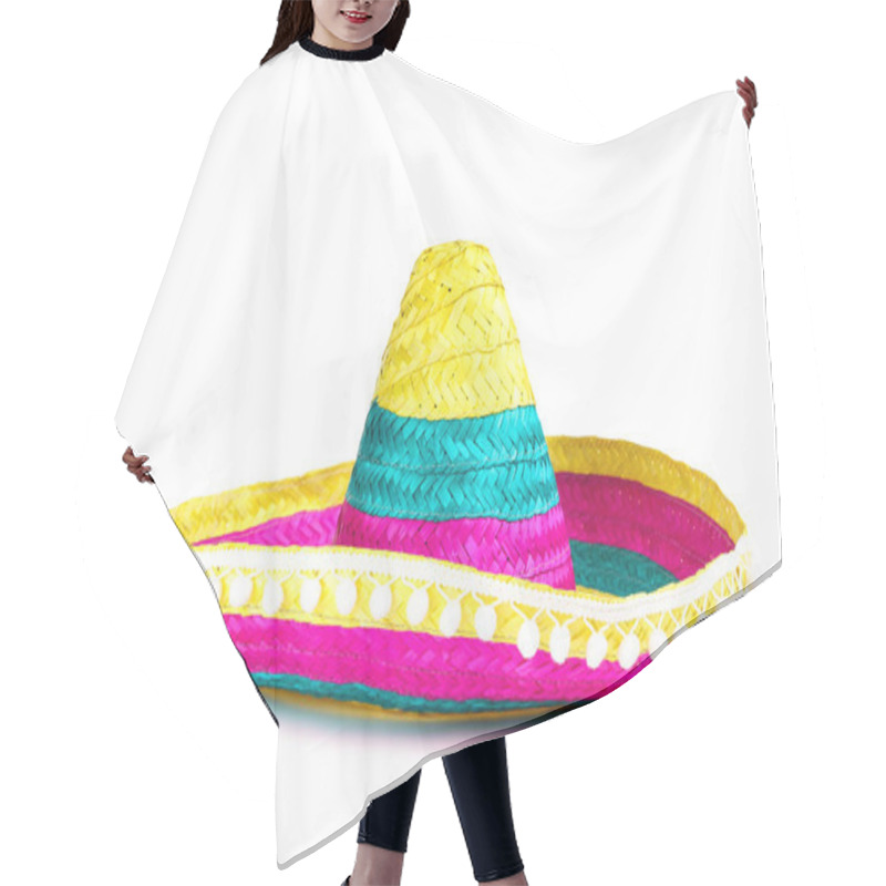 Personality  Mexican Hat Isolated On White Background Hair Cutting Cape