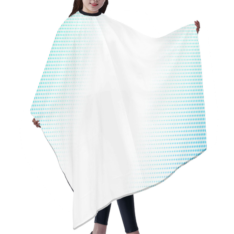 Personality  Halftone Blue Dotted Background. Abstract Vector Gradient Dotted Textured Corners Hair Cutting Cape