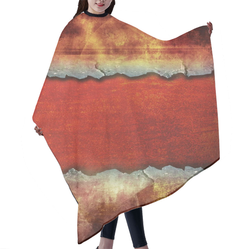 Personality  Grunge Torn Surface Hair Cutting Cape