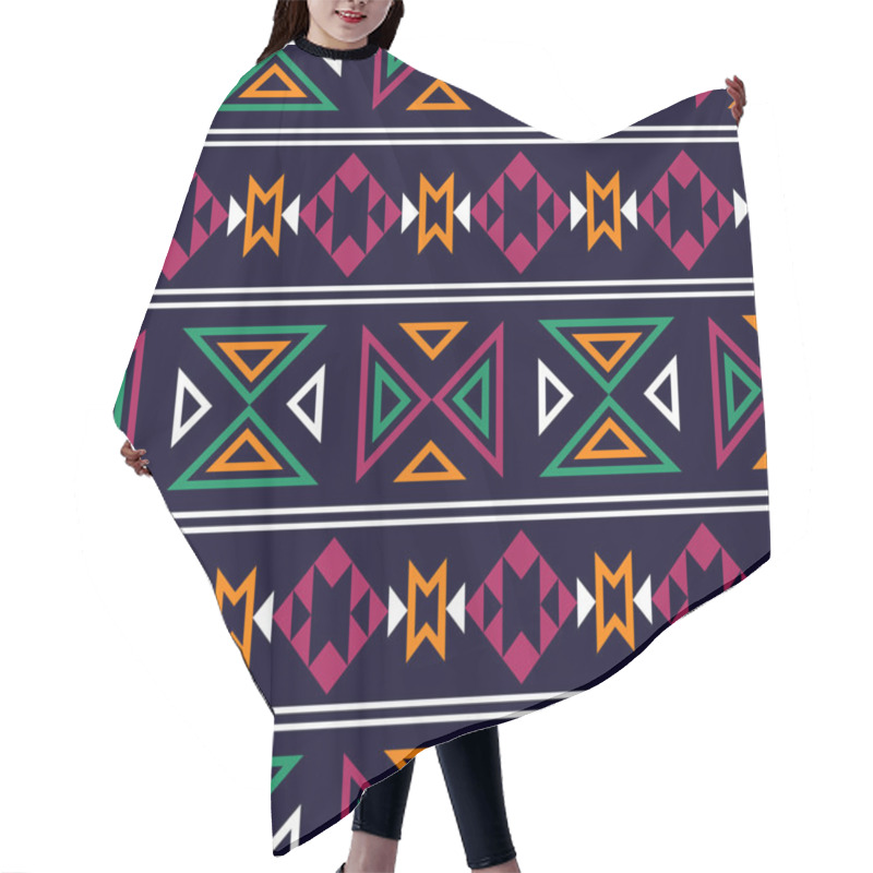 Personality  Seamless Aztec Pattern Hair Cutting Cape