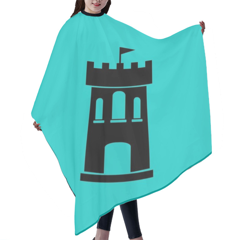 Personality  Castle vector icon vector illustration  hair cutting cape