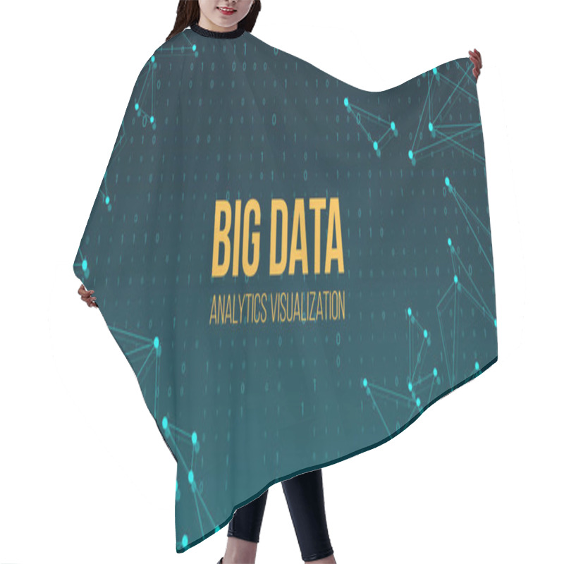 Personality  Creative Vector Illustration Of BIG DATA Analysis Of Information. Science And Technology Background. Web Display Screen Art Design. Abstract Concept Graphic Element For Visual Future Analyze Code Hair Cutting Cape