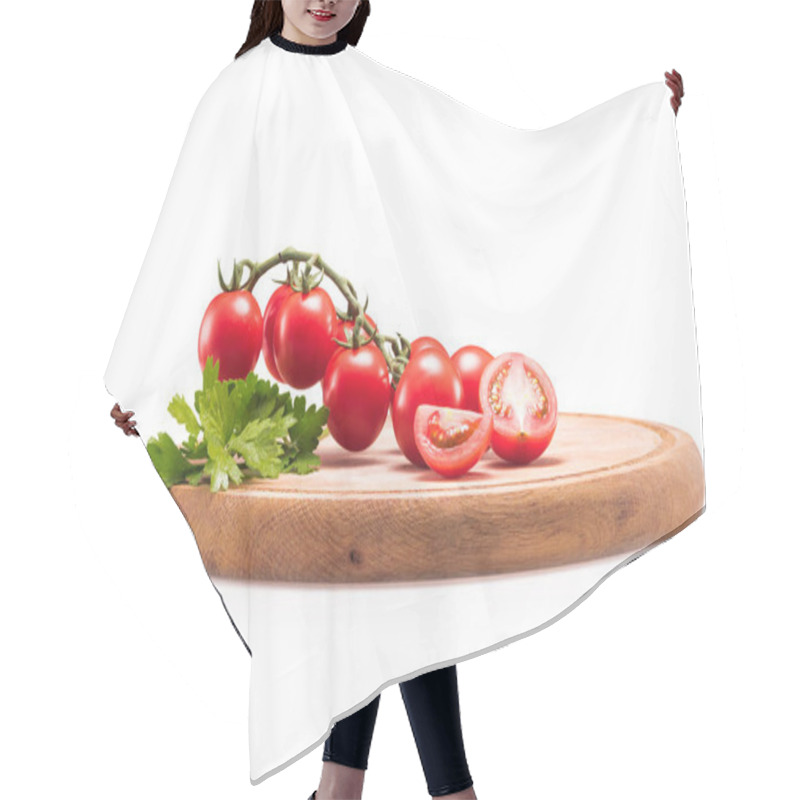 Personality  Fresh Red Tomatoes  Hair Cutting Cape