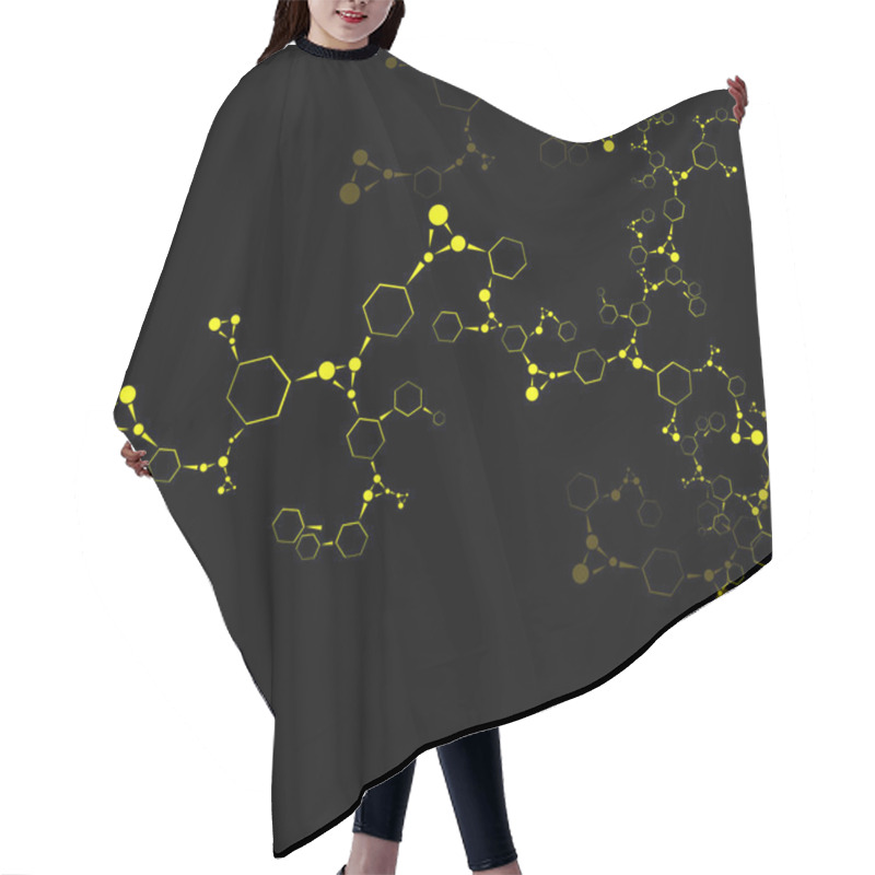 Personality  Molecule Background Hair Cutting Cape