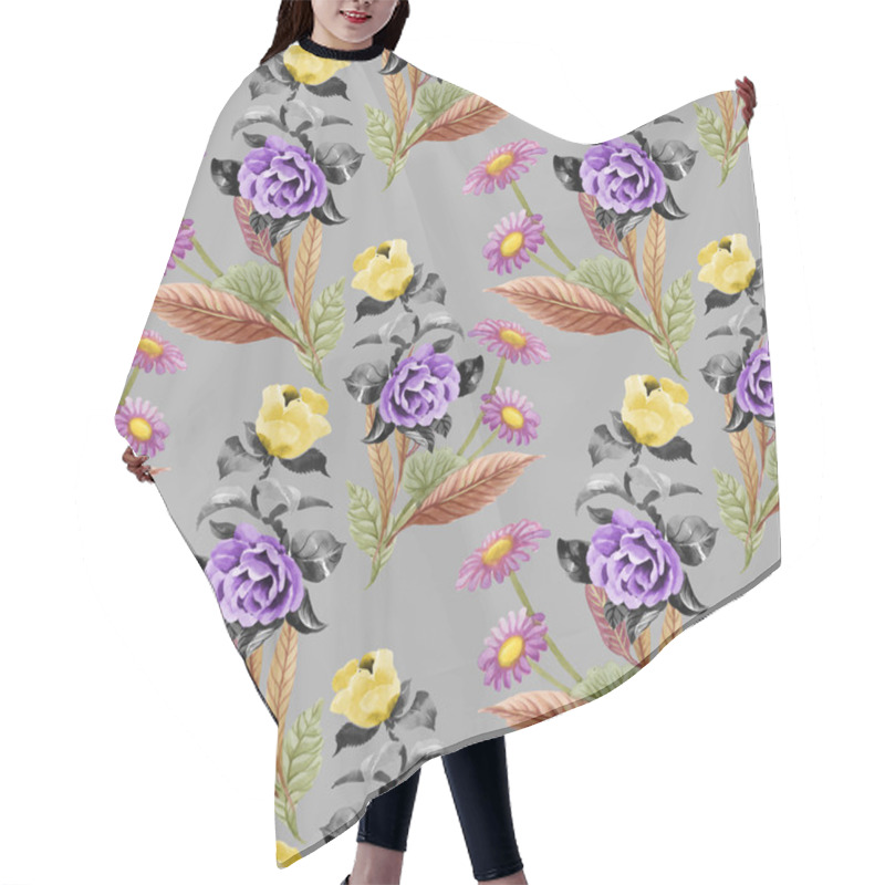 Personality  Blooming Chamomile Flowers Hair Cutting Cape