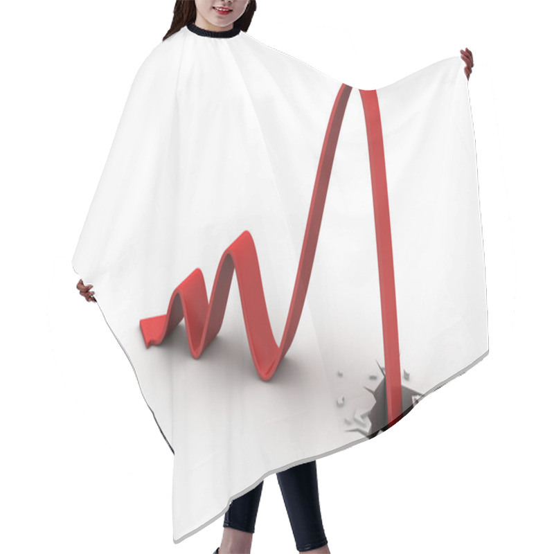 Personality  Breaking Through To Loss As A Financial Graph Hair Cutting Cape