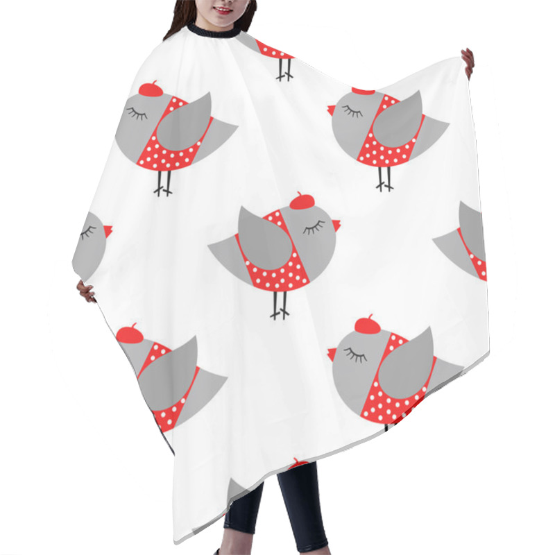 Personality  Birds Seamless Pattern Hair Cutting Cape