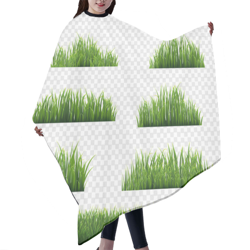 Personality  Green Grass Border Big Set Transparent Background Hair Cutting Cape