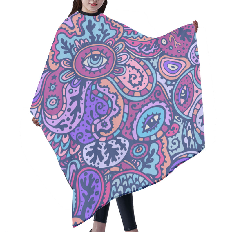 Personality  Abstract Seamless Pattern Hair Cutting Cape