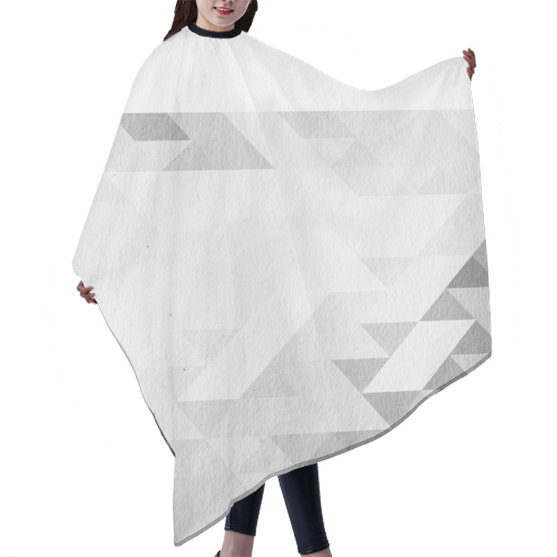 Personality  Gray Retro Mosaic Background Hair Cutting Cape