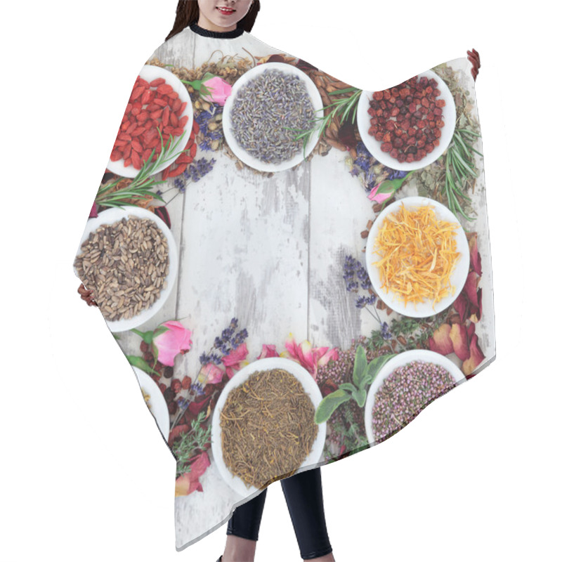 Personality  Medicinal Herbs Hair Cutting Cape