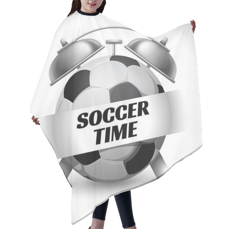 Personality  Soccer Time Concept Hair Cutting Cape