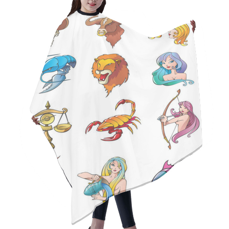 Personality  Zodiac Signs Hair Cutting Cape