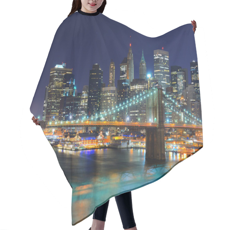 Personality  Lower Manhattan Skyline Hair Cutting Cape