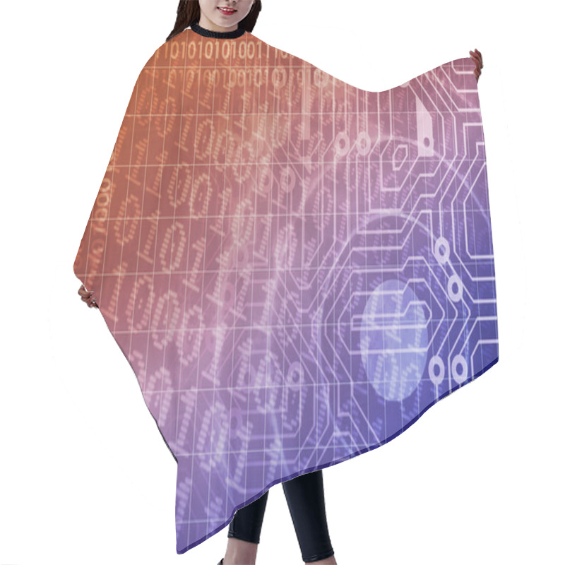 Personality  Security Network Hair Cutting Cape