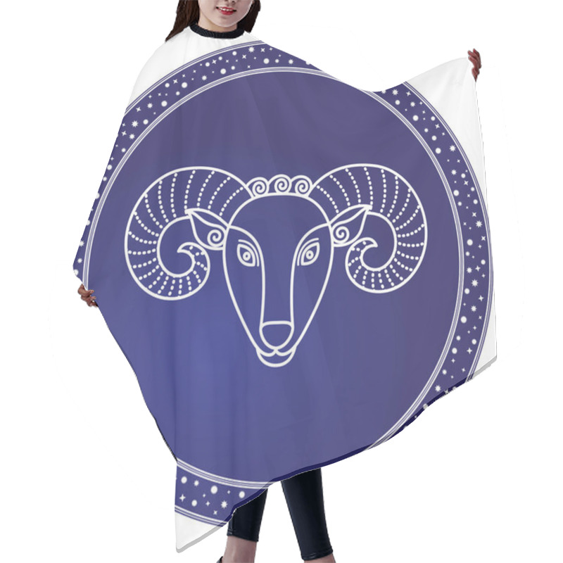 Personality  Aries Astrology Element For Horoscope Zodiac Sign Hair Cutting Cape