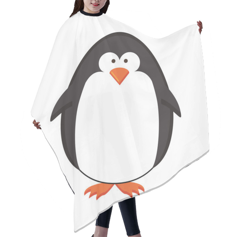 Personality  Penguin Cartoon Icon Image Hair Cutting Cape