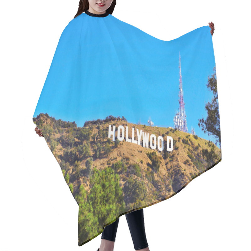 Personality  Hollywood Sign In Mount Lee, Los Angeles, United States Hair Cutting Cape