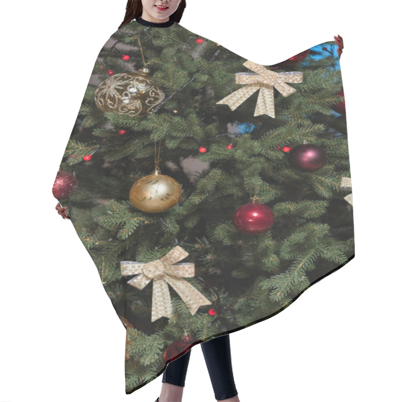 Personality  Christmas Tree Hair Cutting Cape