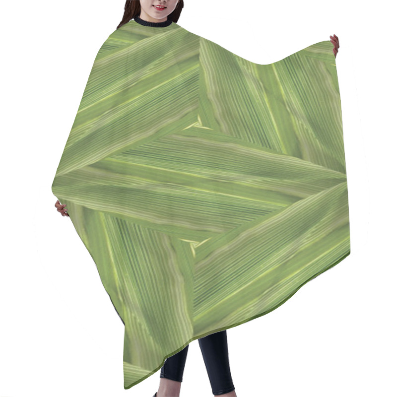 Personality  Abstract, Seamless, Green, Floral Pattern Hair Cutting Cape