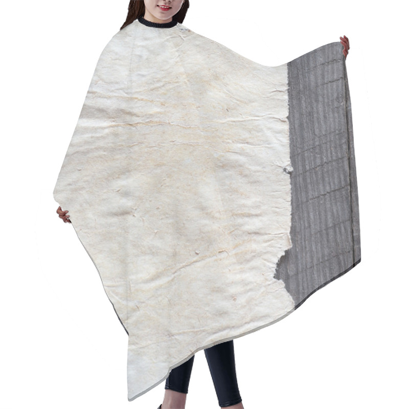 Personality  Old Paper Sheet Hair Cutting Cape