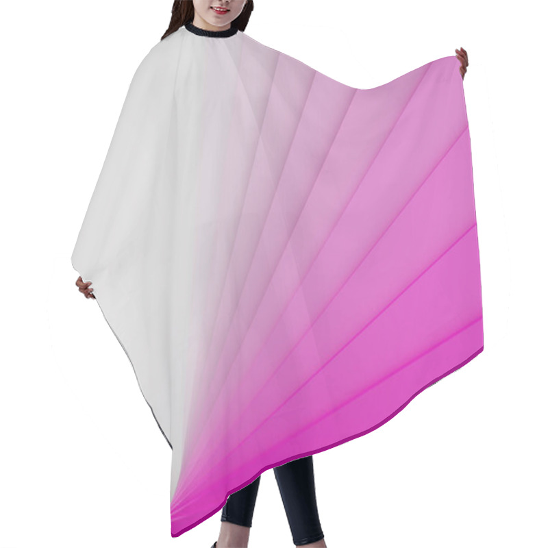 Personality  3D Illustration Of Rows Of Pink Stripes Similar To Business Cards Or Examples Of Colors. Set Of Paper On A Pink Background. Geometric Pattern. Technology Geometry Background Hair Cutting Cape